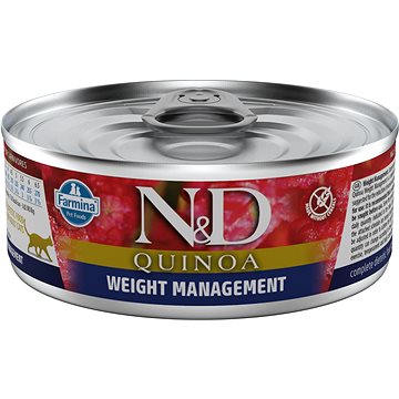 N&D Cat Quinoa adult Weight Mnmgmt Lamb & Brocolli 80 g (8606014102192)