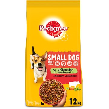 Pedigree granule hovězí se zeleninou pro dospělé psy malých plemen 12kg (5998749120910)
