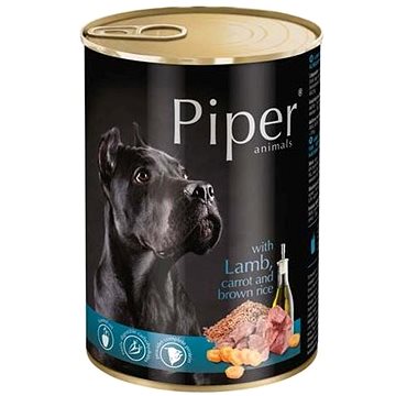 Piper Adult konzerva pro dospělé psy jehně, mrkev a hnědá rýže 400g (5902921300328)