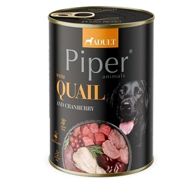 Piper Adult konzerva pro dospělé psy s křepelkou 400g (5902921302407)