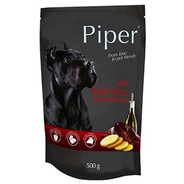 Piper Adult kapsička pro psy hovězí játra a brambory 400g (5902921300267)
