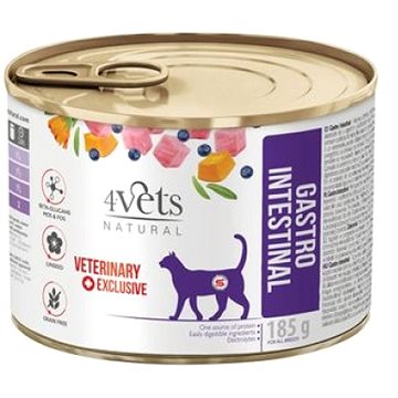 4Vets Natural Veterinary Exclusive Gastro Intestinal Cat 185g (5902811741316)