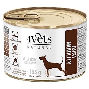 4Vets Natural Veterinary Exclusive Joint Mobility Dog 185g (5902811741125)