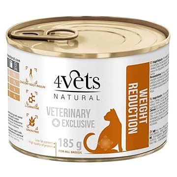 4Vets Natural Veterinary Exclusive Weight Reduction Cat 185g (5902811741323)