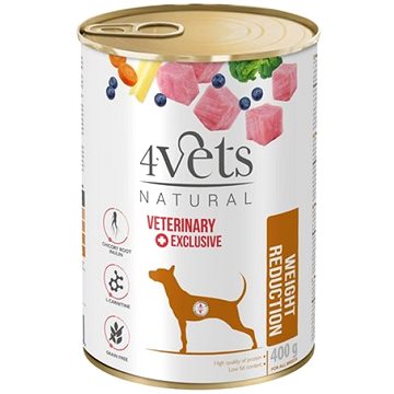 4Vets Natural Veterinary Exclusive Weight Reduction Dog 400g (5902811741033)
