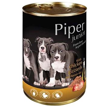Piper Junior kuřecí žaludky a hnědá rýže 400g (5902921301974)