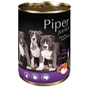 Piper Junior telecí maso a jablko 400g (5902921301950)
