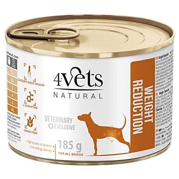 4Vets Natural Veterinary Exclusive Weight Reduction 185g (5902811741170)