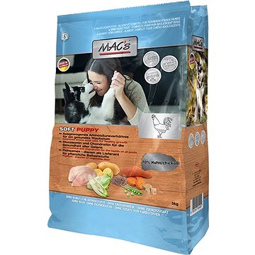 MAC's Dog Soft GRAIN FREE Kuře pro Štěňata 15kg (4027245901400)