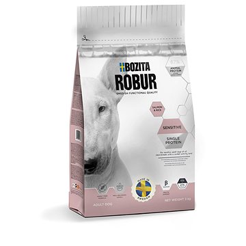 Bozita Robur Adult Sensitive Monoprotein salmon&rice 3kg (7311030142336)