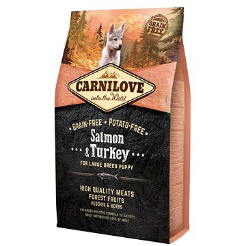 Carnilove Salmon & Turkey for Large Breed Puppy 4 kg (8595602553723)