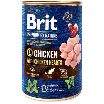 Brit Premium by Nature Chicken with Hearts 400 g (8595602561780)