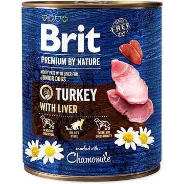 Brit Premium by Nature Turkey with Liver 800 g (8595602537983)