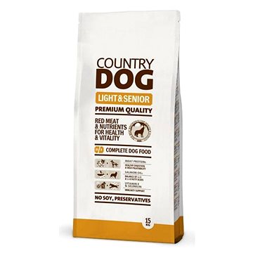 Country Dog Light & Senior 15 kg (8595602508143)