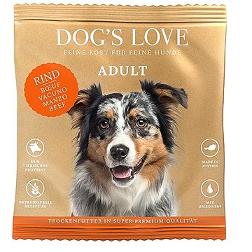Dog's Love granule Hovězí Adult 80 g (9120063684632)