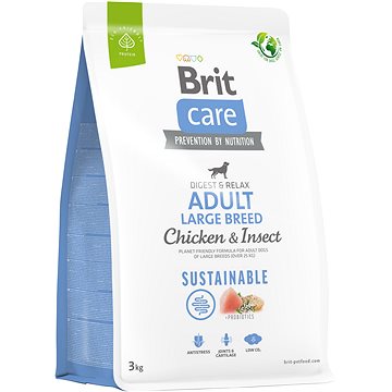 Brit Care Dog Sustainable s kuřecím a hmyzem Adult Large Breed 3 kg (8595602558759)
