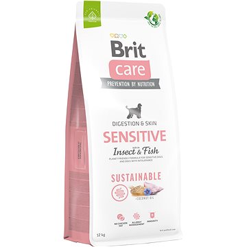 Brit Care Dog Sustainable s hmyzem a rybou Sensitive 12 kg (8595602559190)