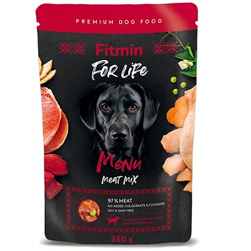Fitmin For Life Dog Menu meat mix kapsička 350 g (8595237034000)