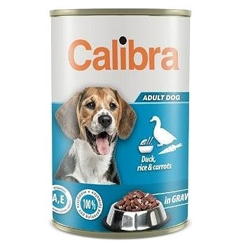 Calibra Dog konzerva duck, rice & carrots in gravy 1240 g (8594062089704)