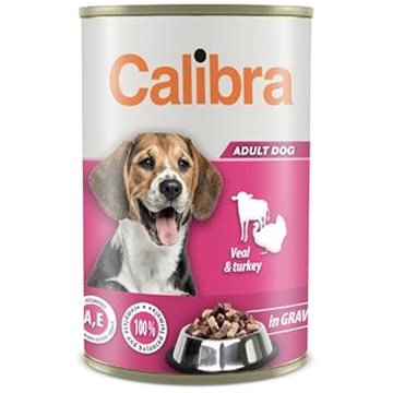 Calibra Dog konzerva veal & turkey in gravy 1240 g (8594062089698)