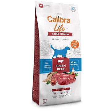 Calibra Dog Life adult medium fresh beef 12 kg (8595706701211)