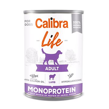 Calibra Dog Life konzerva adult lamb 400 g (8594062080145)