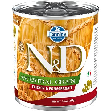 N&D Dog Low grain adult Chicken & Pomegranate 285 g (8606014102680)