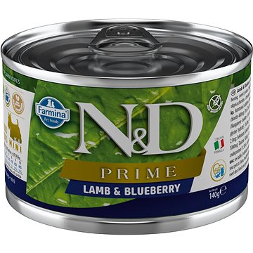 N&D Dog Prime adult Lamb & Blueberry Mini 140 g (8606014102284)