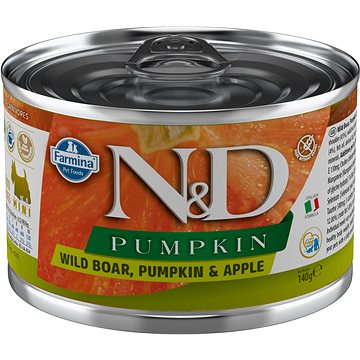 N&D Dog Pumpkin adult Boar & Apple Mini 140 g (8606014102291)