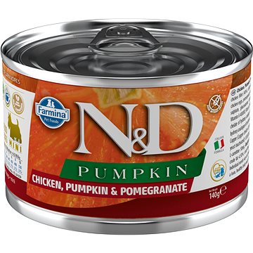 N&D Dog Pumpkin adult Chicken & Pomegranate Mini 140 g (8606014102314)
