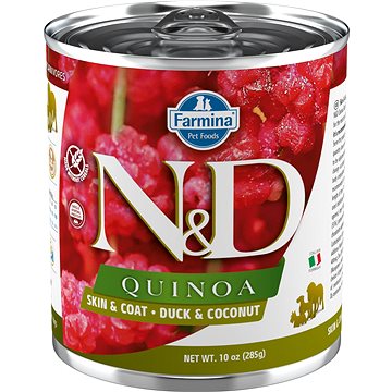 N&D Dog Quinoa adult Duck & Coconut 285 g (8606014102628)