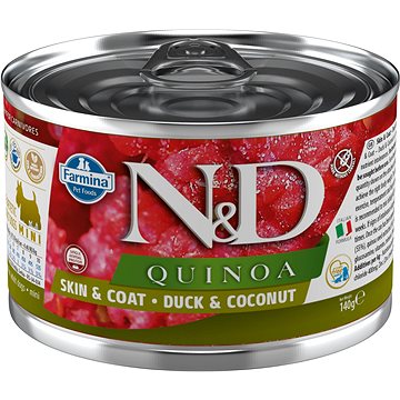 N&D Dog Quinoa adult Duck & Coconut Mini 140 g (8606014102376)
