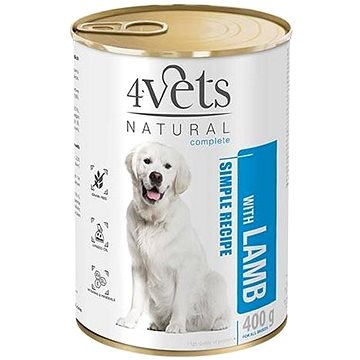 4Vets NATURAL SIMPLE RECIPE s jehněčím masem 400g konzerva pro psy (40646)