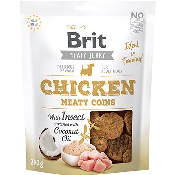 Brit Jerky Chicken with Insect Meaty Coins 200g (8595602543809)