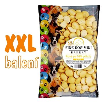 Fine Dog mini Piškoty žluté xxl balení 200 g (8595657302475)