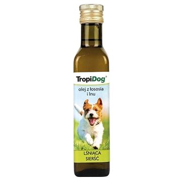 TropiDog Lososový a lněný olej pro psy 250ml (5900469540329)