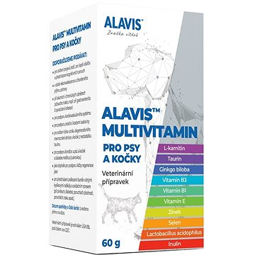 Alavis Multivitamin pro psy a kočky 60 g (8594191410523)