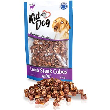 KidDog Mini Lamb Steak Cubes 80 g (8596410047251)