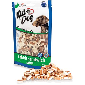 KidDog Mini králičí sendvič 80 g (8596410048135)