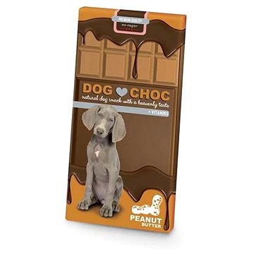 DUVO+ Dog Choc Peanutbutter čokoláda bez cukru s arašídovým máslem 100g (5414365354718)