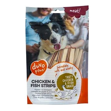 DUVO+ Meat! Měkké pochoutky pro psy s kuřecím masem a rybou 80g (5414365341091)