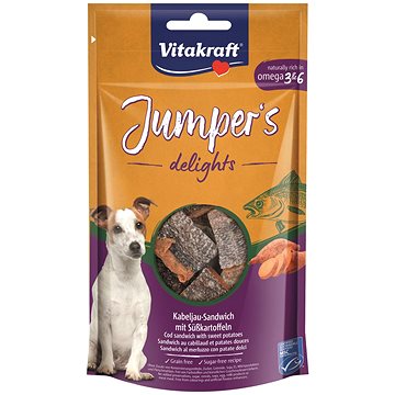 Vitakraft Dog pochoutka Jumpers delight sandwich rybí MSC 80g (4008239596079)