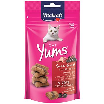 Vitakraft pochoutka Cat Yums Superfood bezinky 40g (4008239398109)