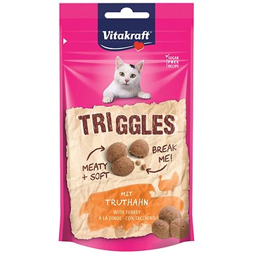 Vitakraft Cat pochoutka Triggles krůtí 40g (4008239358219)
