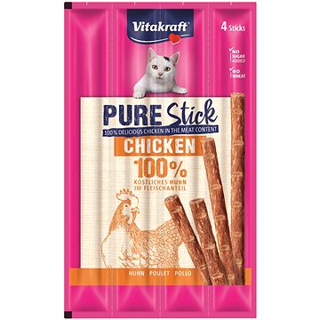 Vitakraft Cat pochoutka Pure Stick chicken 4 × 5g (4008239595706)
