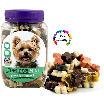Fine dog mini Soft mix kostičky 280 g (8595657303755)