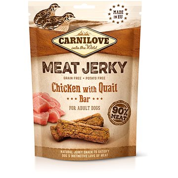 Carnilove Jerky Quail & Chicken Bar 100 g (8595602552030)