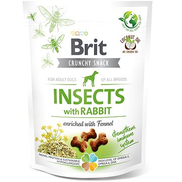 Brit Care Dog Crunchy Cracker Insects with Rabbit enriched with Fennel 200 g (8595602551460)