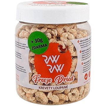 Raw Raw Freeze Dried pamlsky Krevety loupané 80 g+30 g (8595593307381)