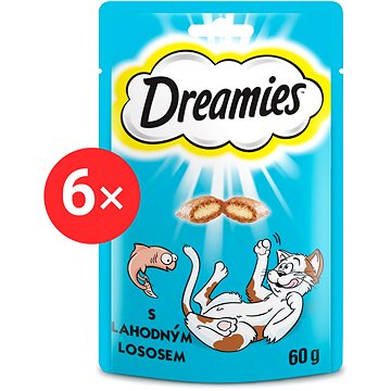 Dreamies pamlsky losos pro kočky 6 × 60 g (5998749130926)